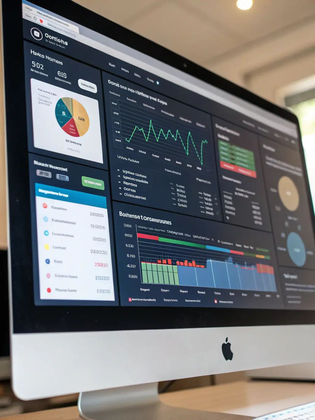 A clean, professional image of a CRM dashboard displaying key performance indicators and customer data analytics.