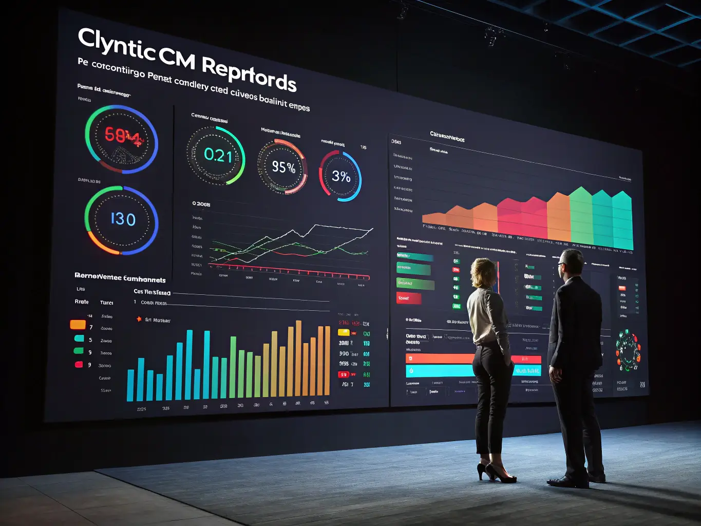 A clear and informative chart displaying the reporting and analytics capabilities of the Mbh-app.one CRM, showcasing key performance indicators and data-driven insights.